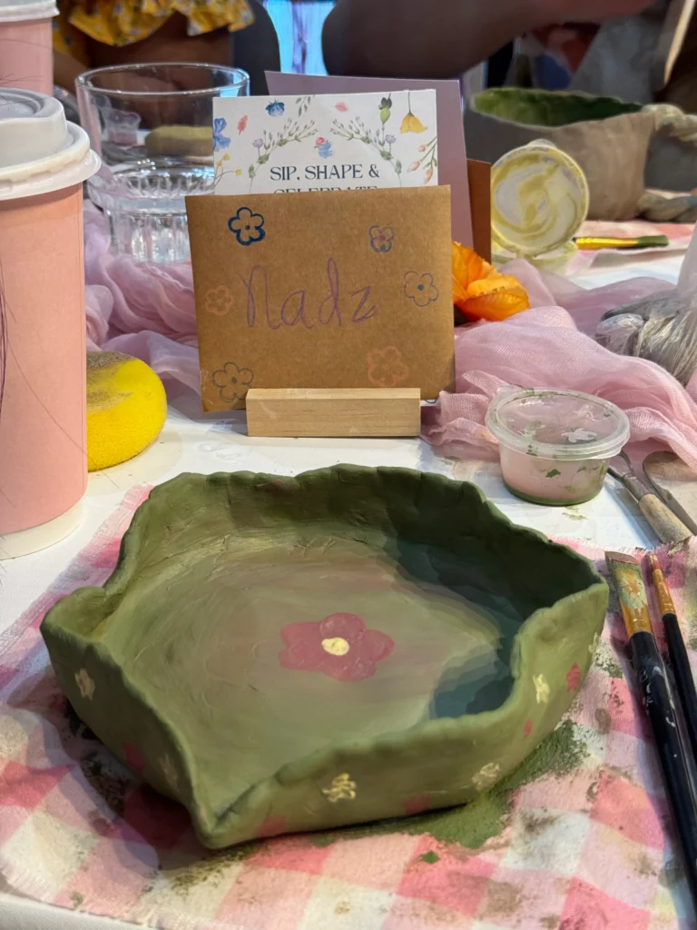 first attempt at handbuilding pottery